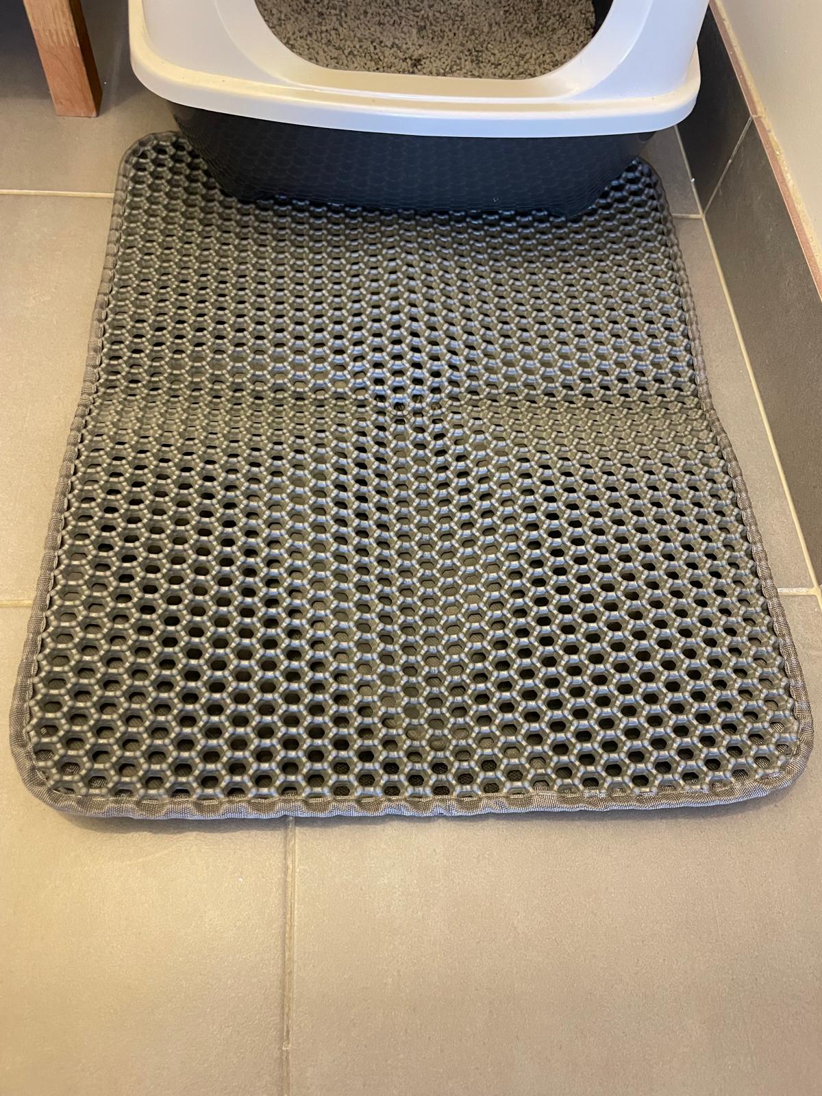 Tapis de litière pour chat double couche Coeur de Chat