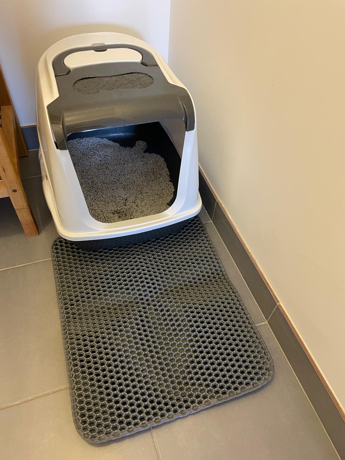 Tapis de litière pour chat double couche Coeur de Chat