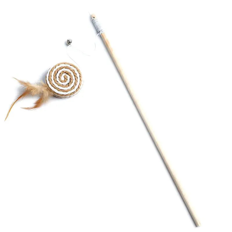 1 jouet plume pour chat â baguette colorĂ©e amusante pour chaton â jouet interactif en bois pour chat â accessoire pour animaux. Coeur de Chat