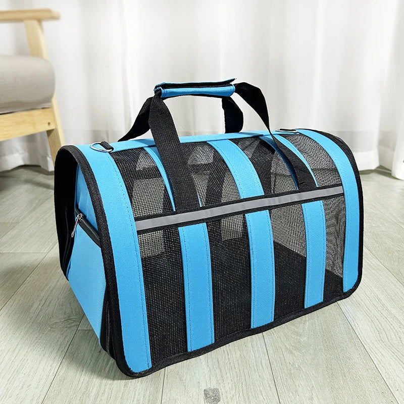 Sac de transport pour animaux – sac portable pour sorties, sac à main pliable en maille pour chat Coeur de Chat