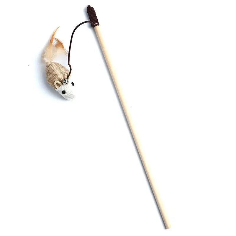 1 jouet plume pour chat â baguette colorĂ©e amusante pour chaton â jouet interactif en bois pour chat â accessoire pour animaux. Coeur de Chat