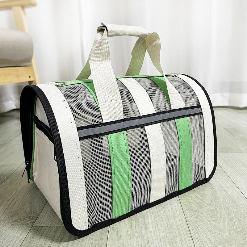 Sac de transport pour animaux – sac portable pour sorties, sac à main pliable en maille pour chat Coeur de Chat