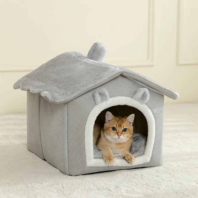 Caverne pour chat – Maison confortable lavable en machine Coeur de Chat