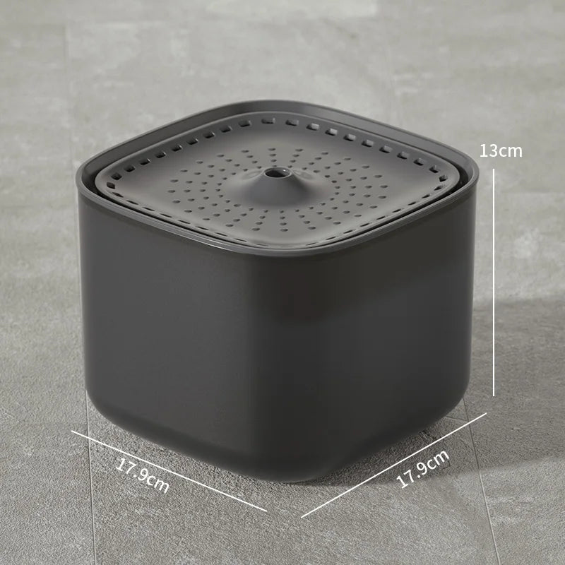 Fontaine à eau automatique pour chat 3L – filtration à recirculation, grande capacité – distributeur d’eau USB électrique silencieux pour chats Coeur de Chat de couleur noire