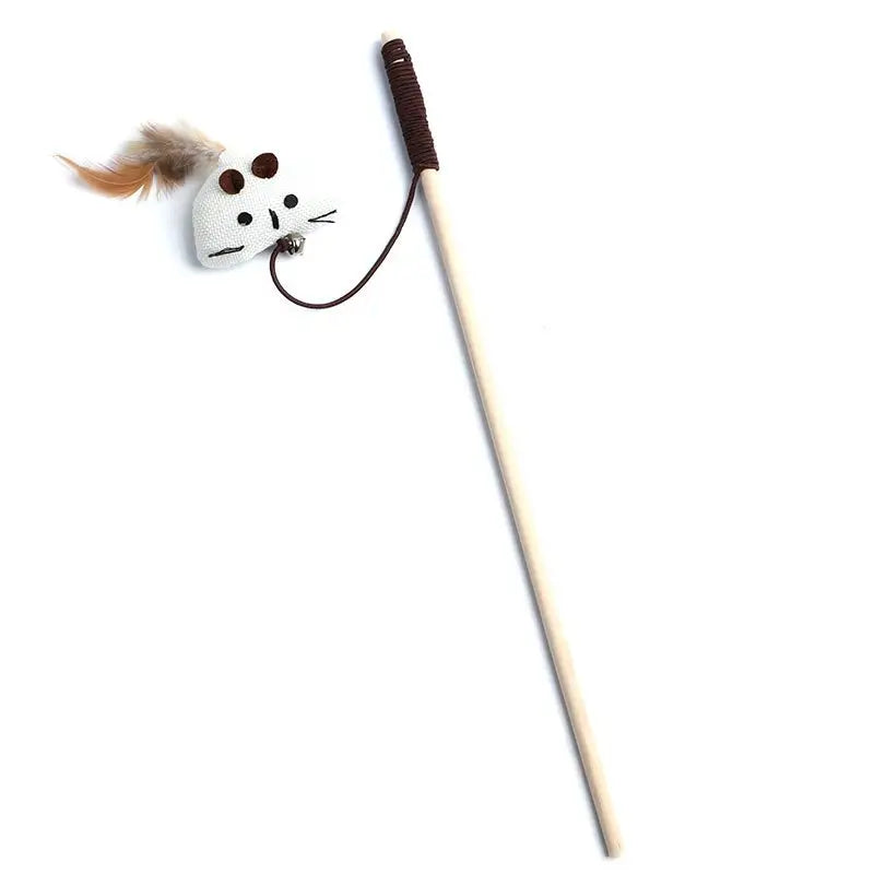1 jouet plume pour chat â baguette colorĂ©e amusante pour chaton â jouet interactif en bois pour chat â accessoire pour animaux. Coeur de Chat