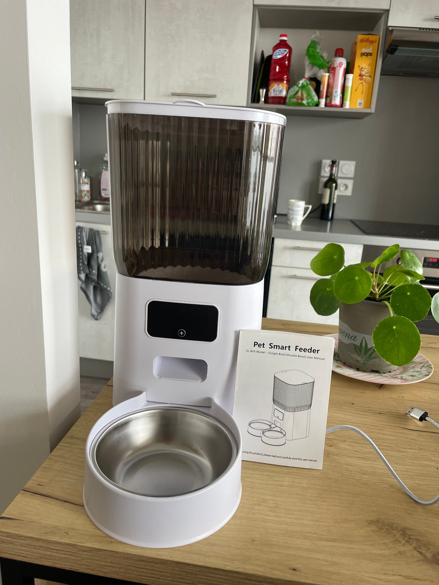Distributeur Automatique de Croquettes sans caméra et simple gamelle Coeur de Chat