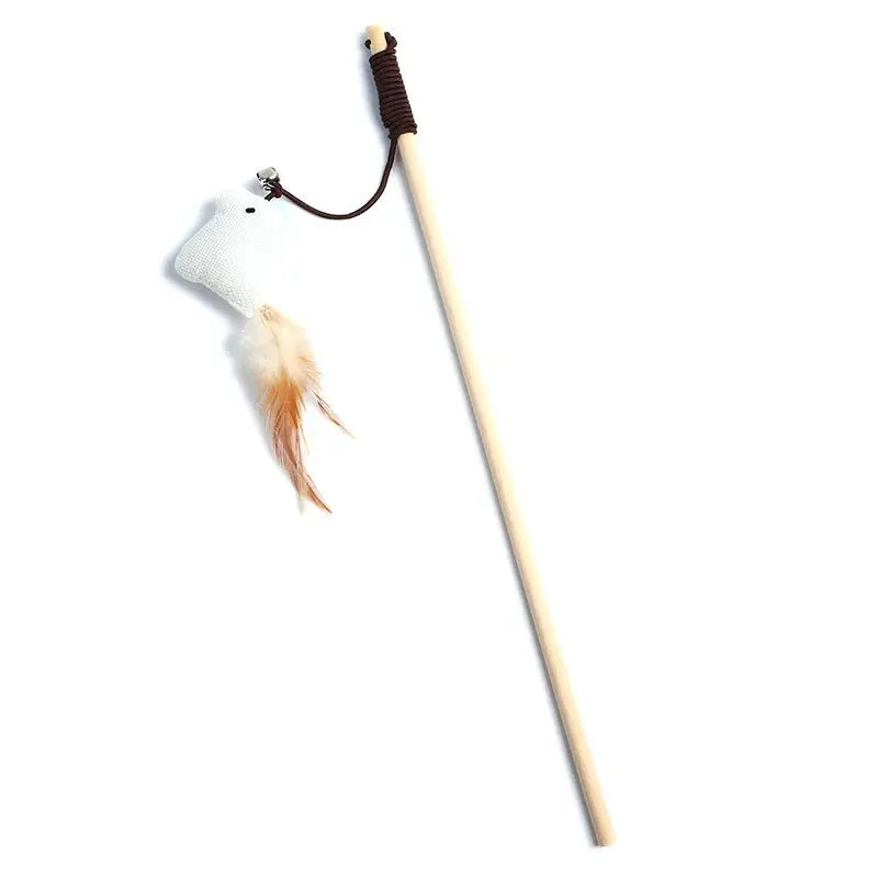 1 jouet plume pour chat â baguette colorĂ©e amusante pour chaton â jouet interactif en bois pour chat â accessoire pour animaux. Coeur de Chat