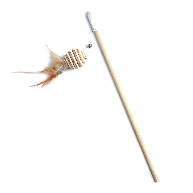 1 jouet plume pour chat â baguette colorĂ©e amusante pour chaton â jouet interactif en bois pour chat â accessoire pour animaux. Coeur de Chat
