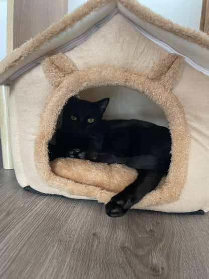 Caverne pour chat – Maison confortable lavable en machine Coeur de Chat