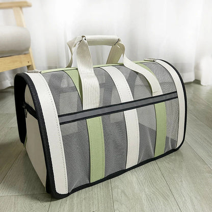 Sac de transport pour animaux – sac portable pour sorties, sac à main pliable en maille pour chat Coeur de Chat