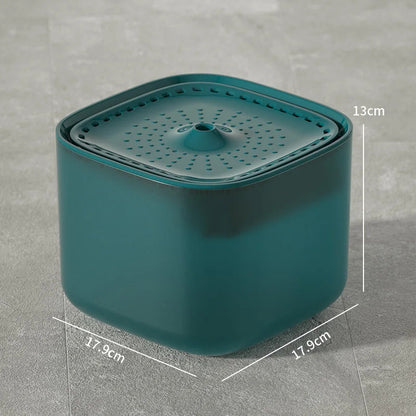 Fontaine à eau automatique pour chat 3L – filtration à recirculation, grande capacité – distributeur d’eau USB électrique silencieux pour chats Coeur de Chat de couleur verte