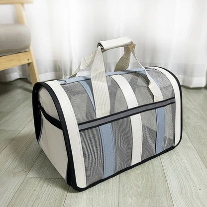 Sac de transport pour animaux – sac portable pour sorties, sac à main pliable en maille pour chat Coeur de Chat